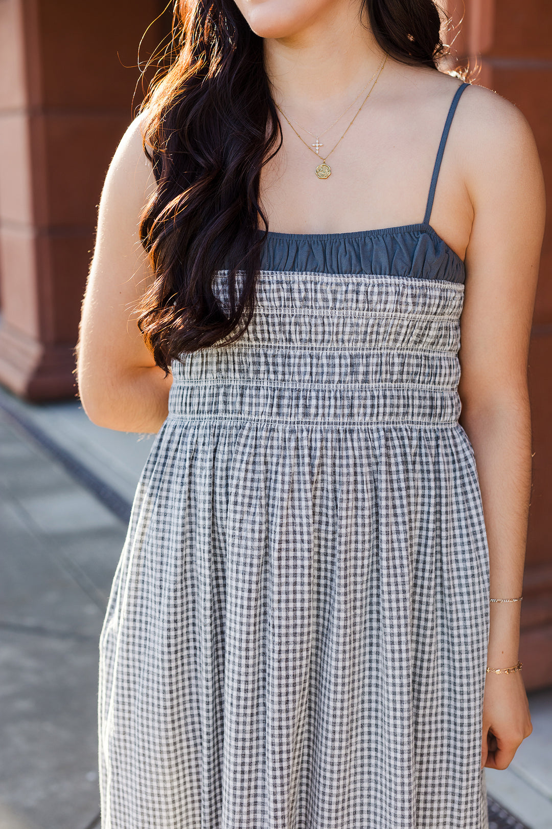 The Sweet Home Alabama Gingham Midi Dress
