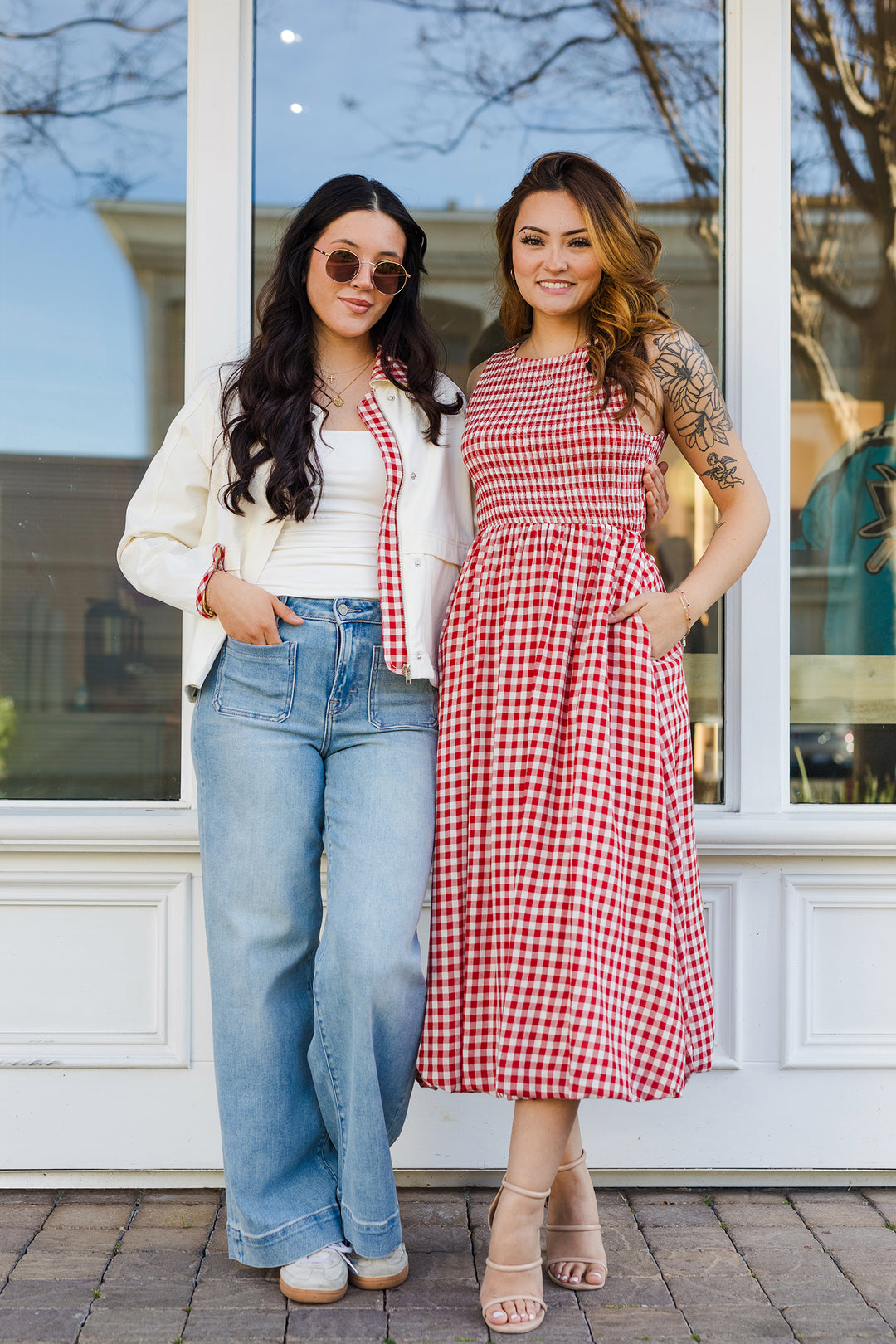 The Apple Hill Gingham Midi Dress