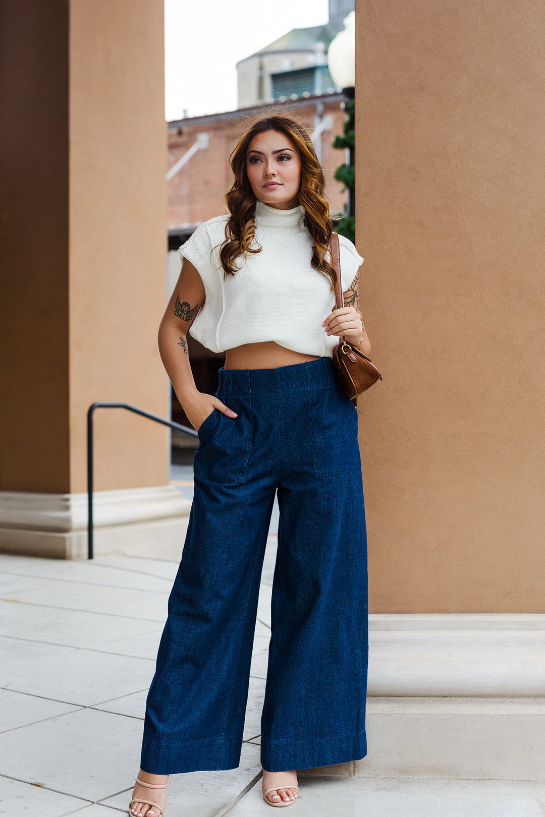 The Dark Side of Denim Wide Leg Pants