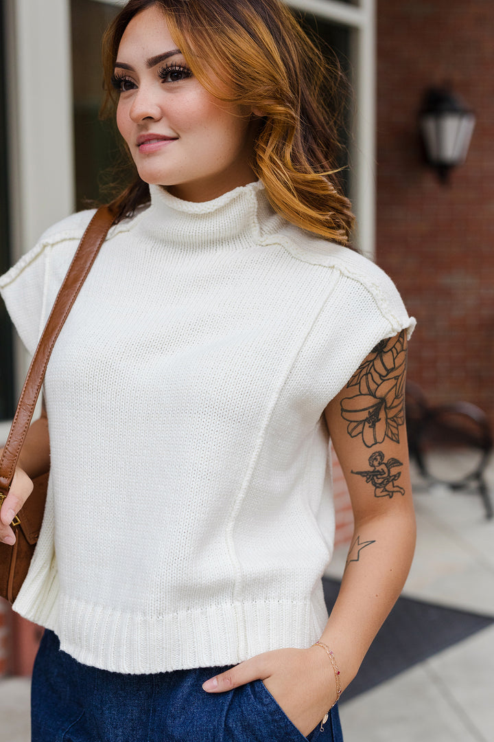 The Sharp Lines Sleeveless Sweater