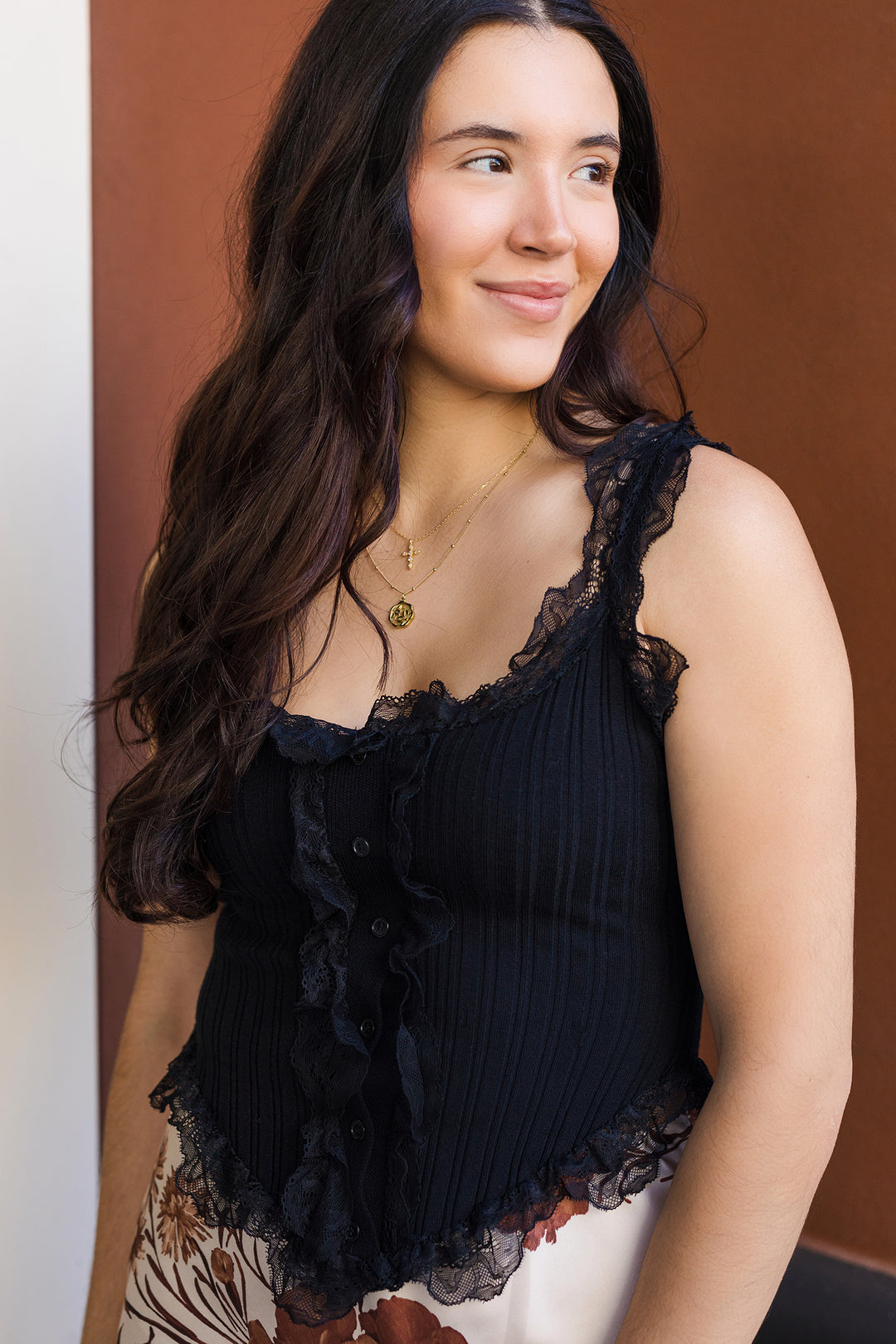 The Lovely In Lace Ivory Corset Tank Top