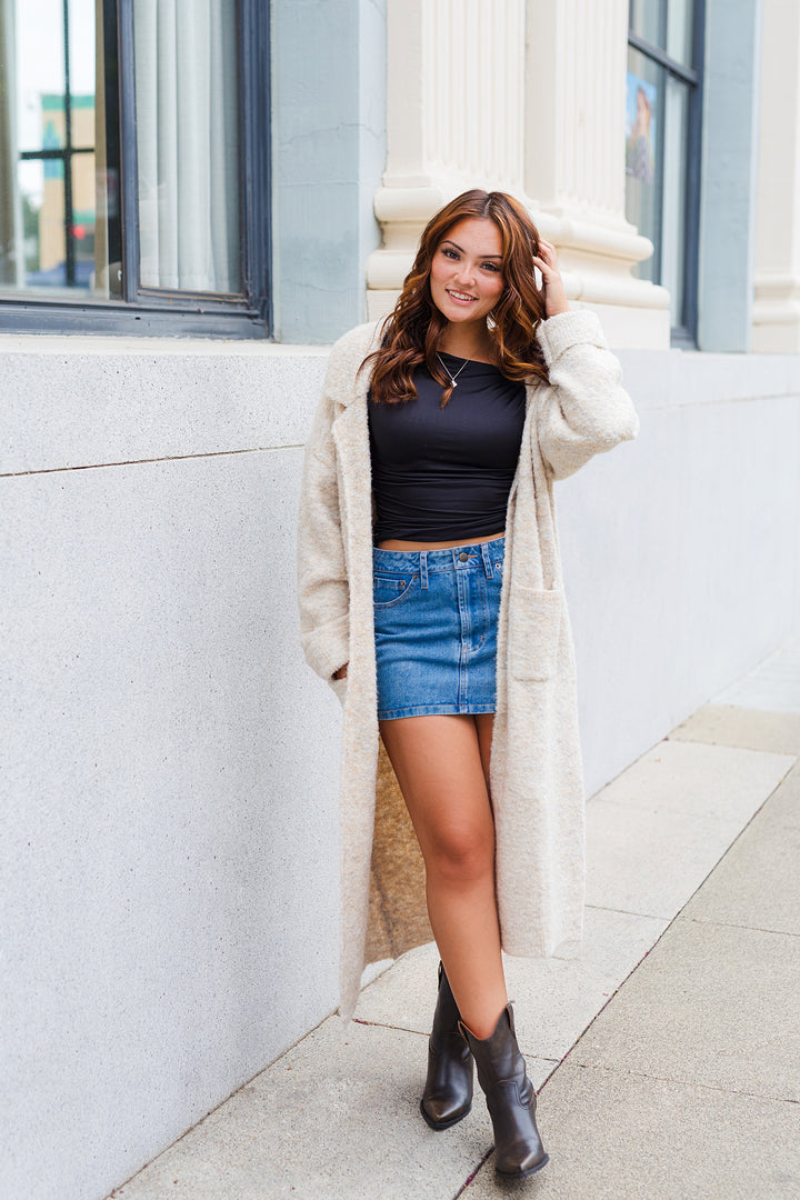 The Keeping You Close Soft Knit Cardigan Duster