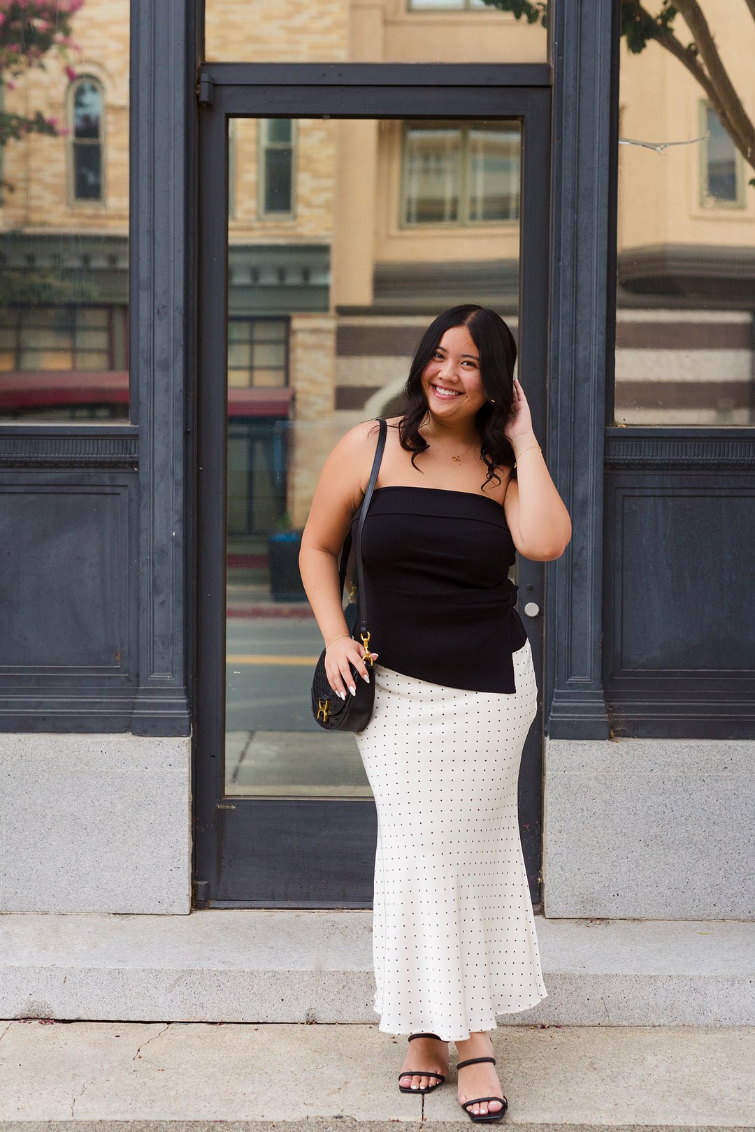 The Off-Center Stage Strapless Top