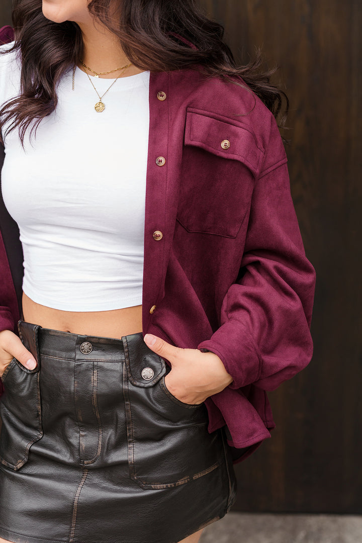The Barrell Room Oversized Suede Shacket