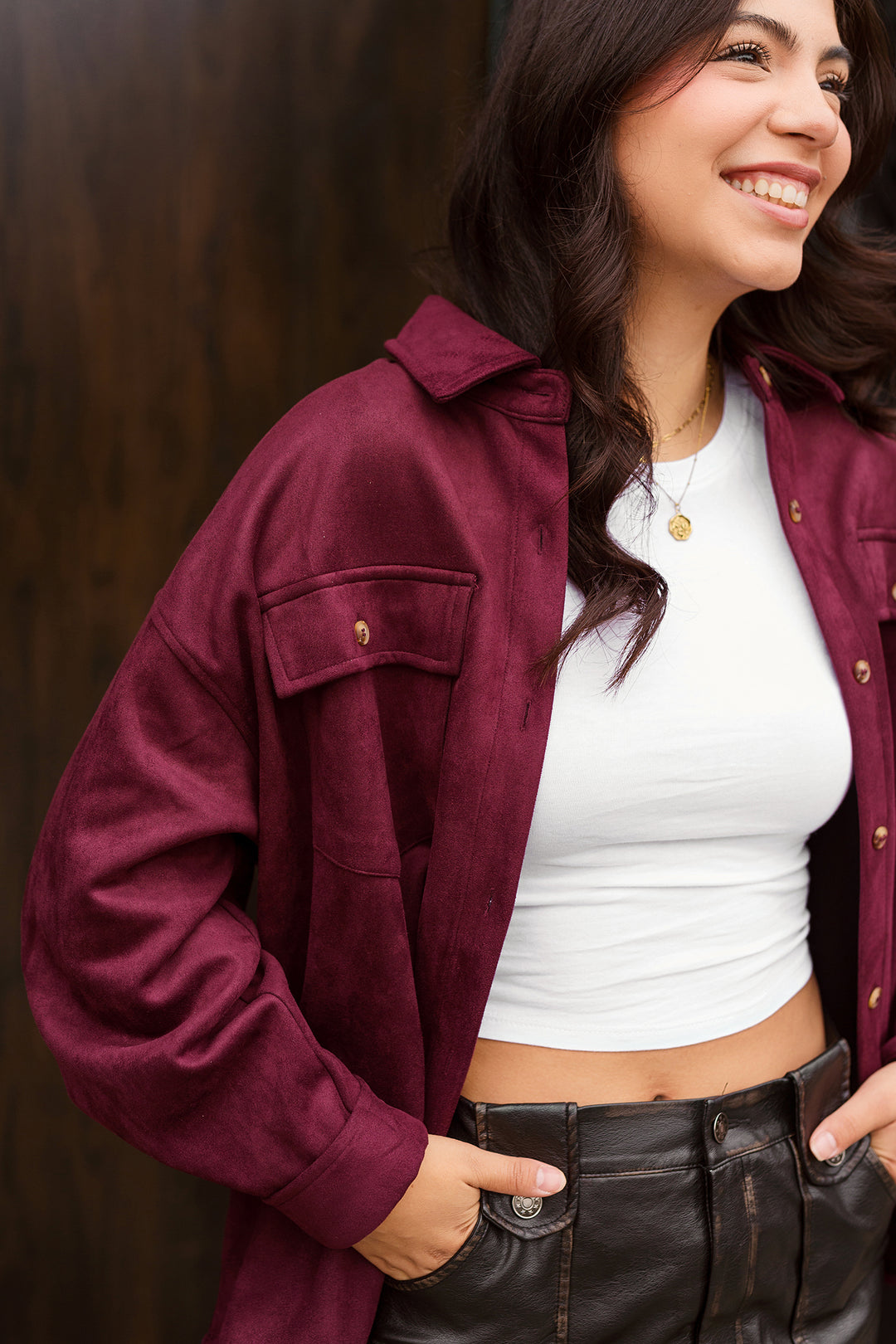 The Barrell Room Oversized Suede Shacket