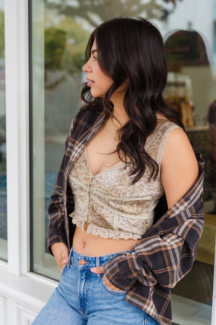 The Wild Side Leopard Print Sleeveless Top