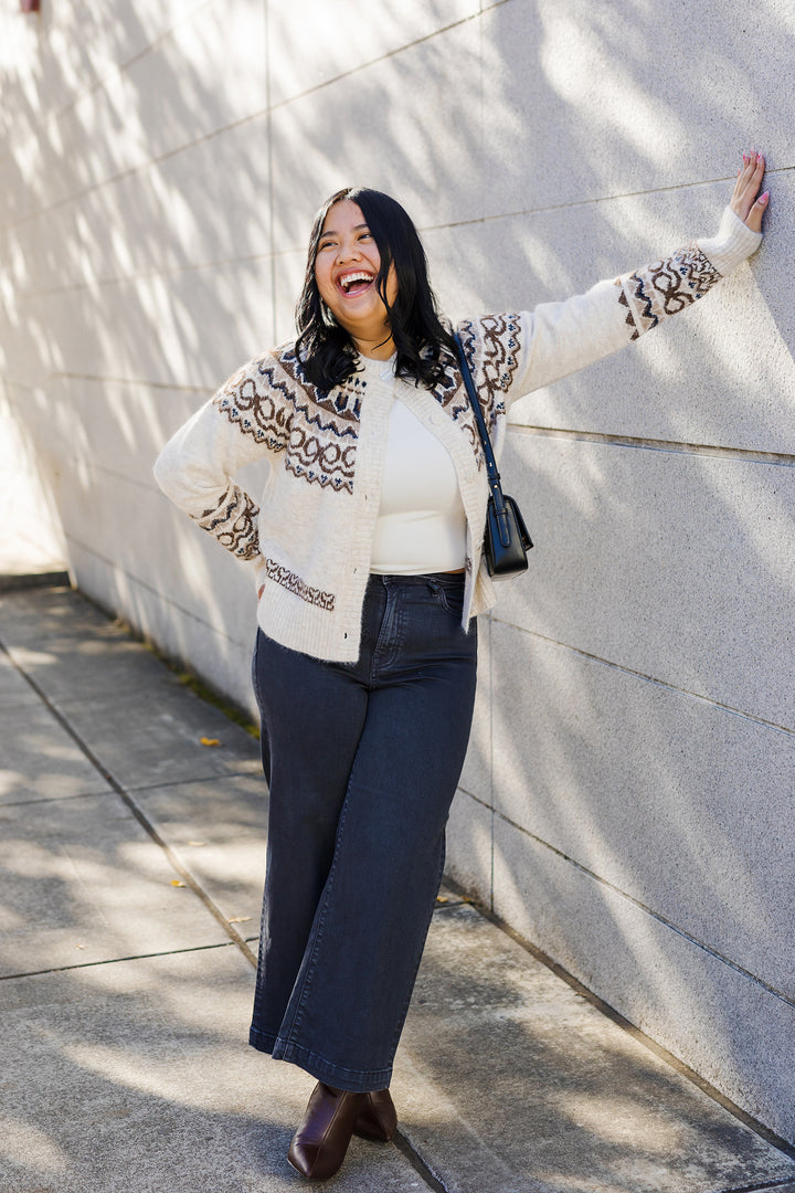 The Carbon Wash Wide Leg Jeans by Hidden