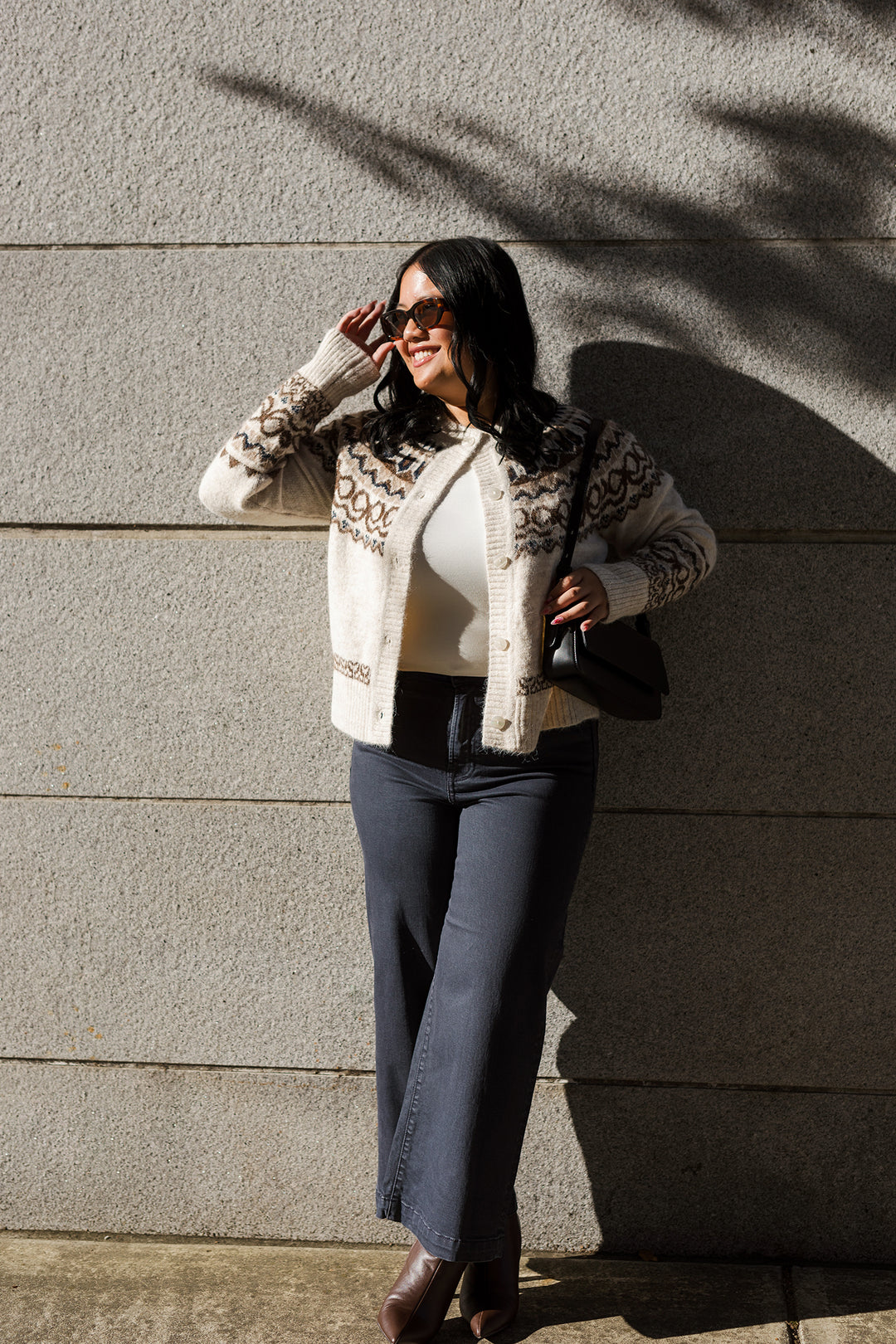 The Carbon Wash Wide Leg Jeans by Hidden