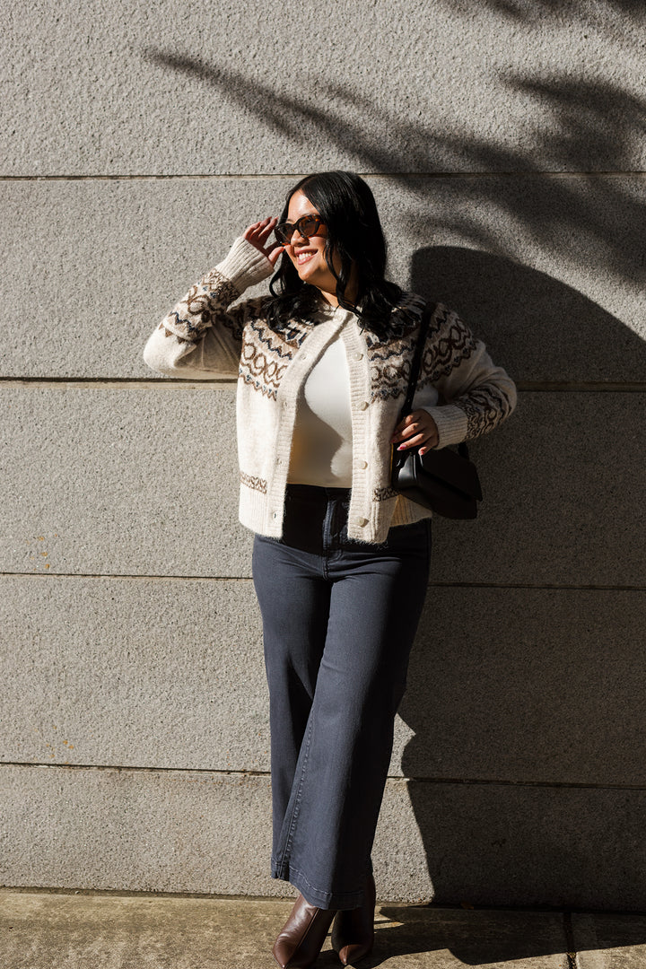 The Carbon Wash Wide Leg Jeans by Hidden