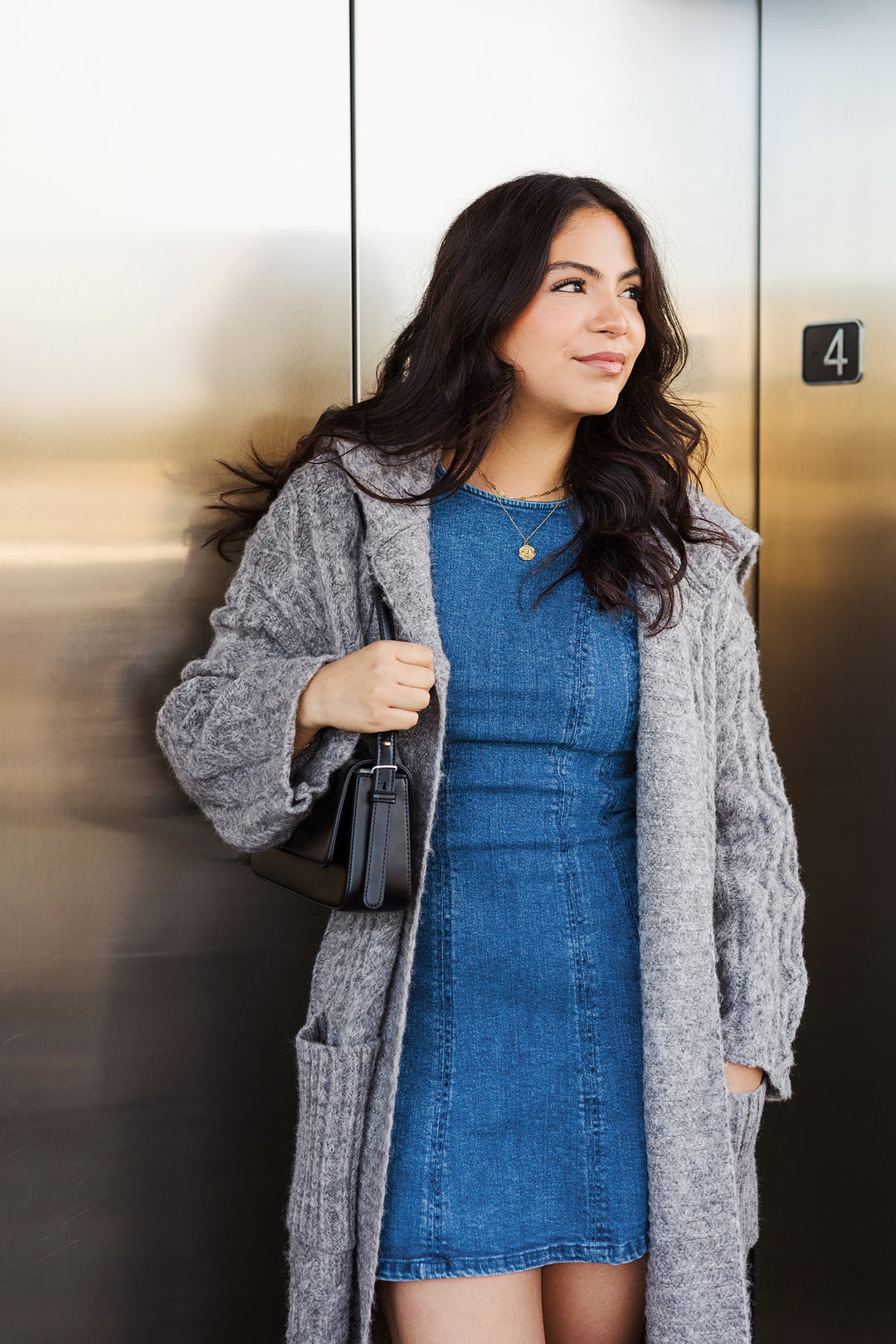 The Wrap It Up Cable Knit Long Cardigan Sweater