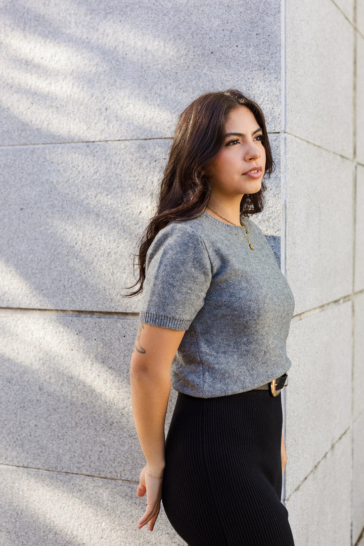 The Best In Crew Knit Short Sleeve Sweater