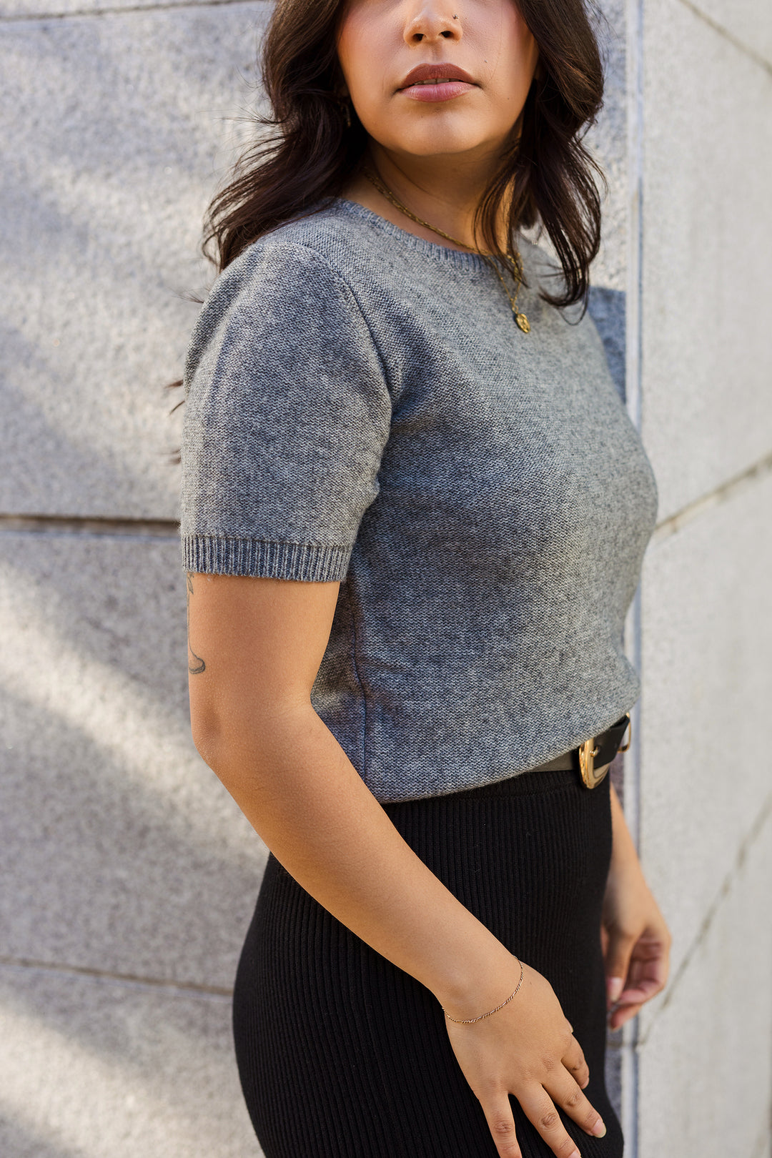 The Best In Crew Knit Short Sleeve Sweater