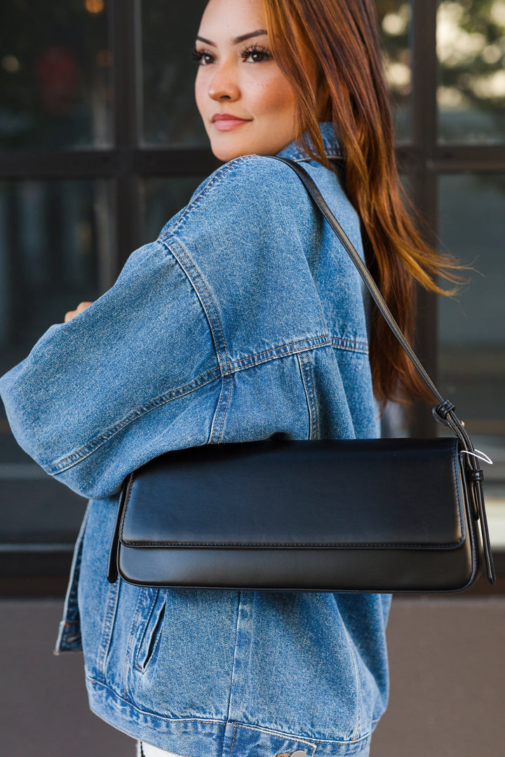 The Sorella Black Shoulder Bag