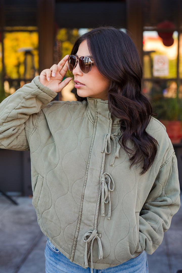 The Tie Breaker Quilted Puffer Jacket