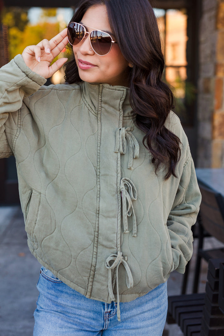 The Tie Breaker Quilted Puffer Jacket