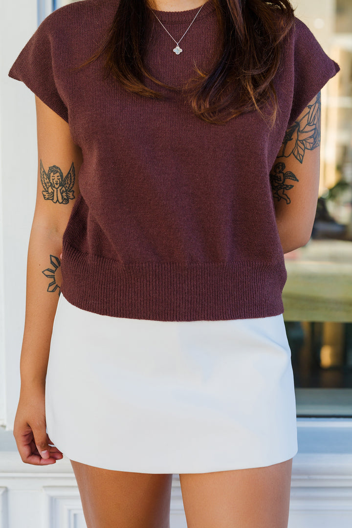 The Roll Tide White Mini Skort