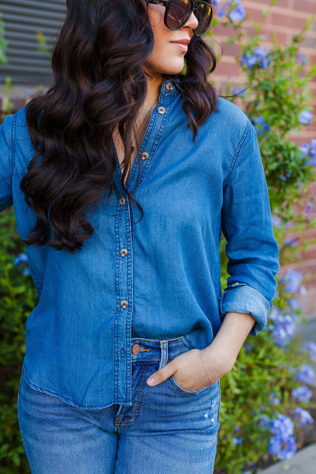 The Roll With It Chambray Shirt