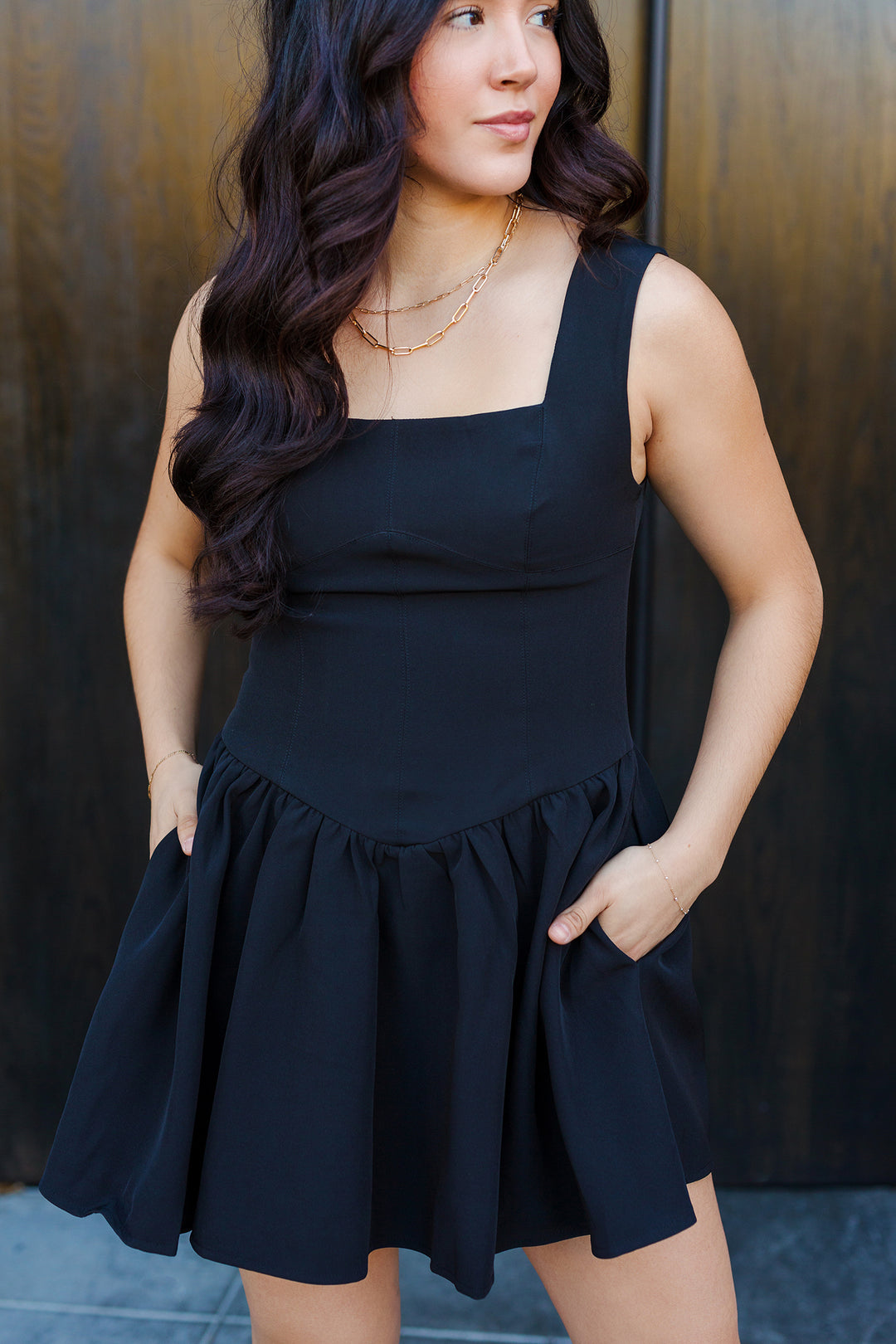 The Curtain Call Corset Mini Dress Large / Black The Curtain Call Corset Mini Dress Large / Black