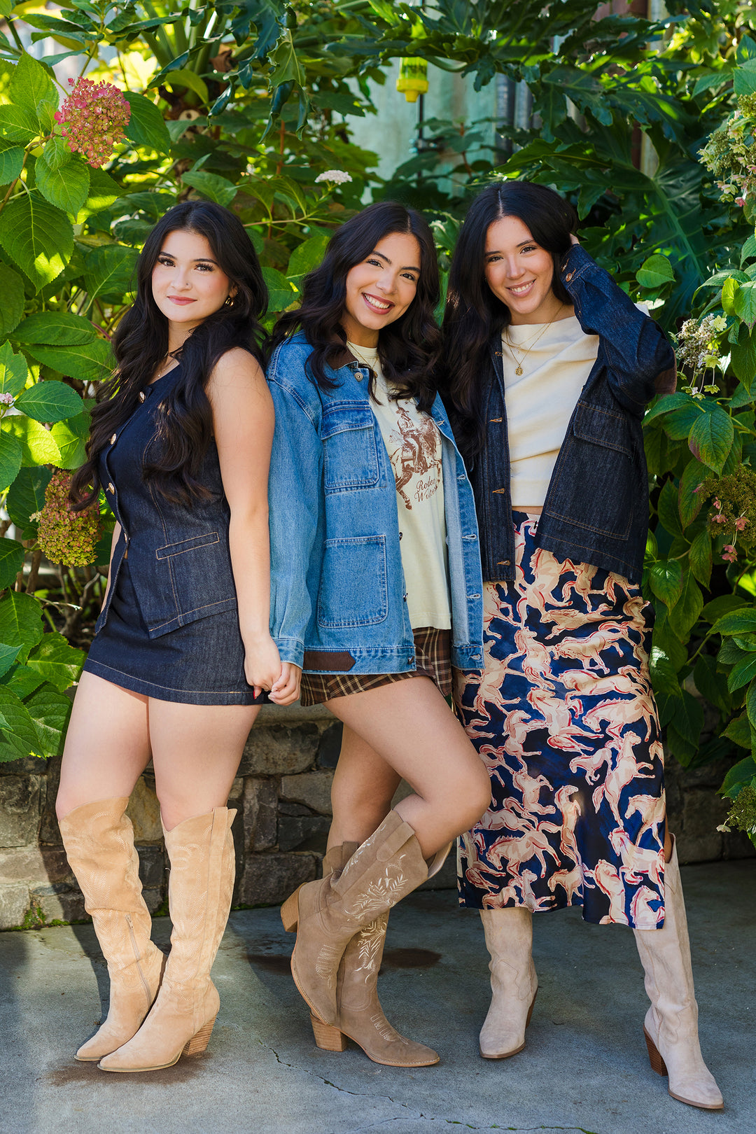 The City Limits Dark Denim Mini Skorts