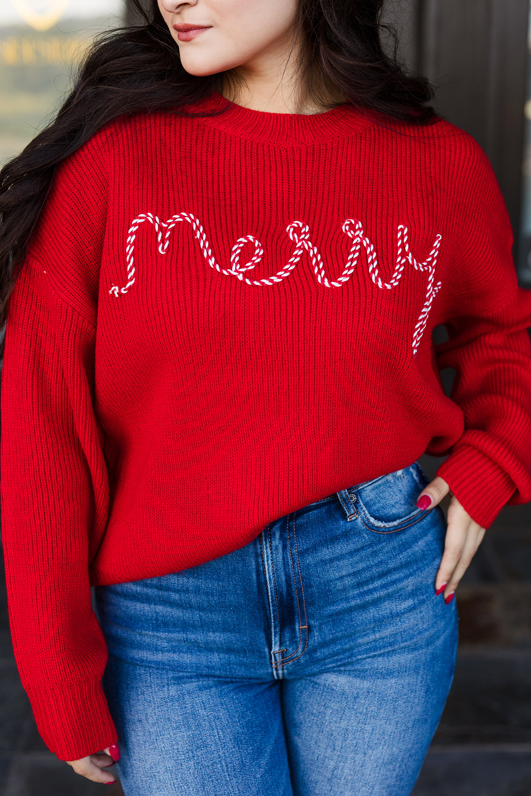 The Merry & Sweet Red Christmas Sweater