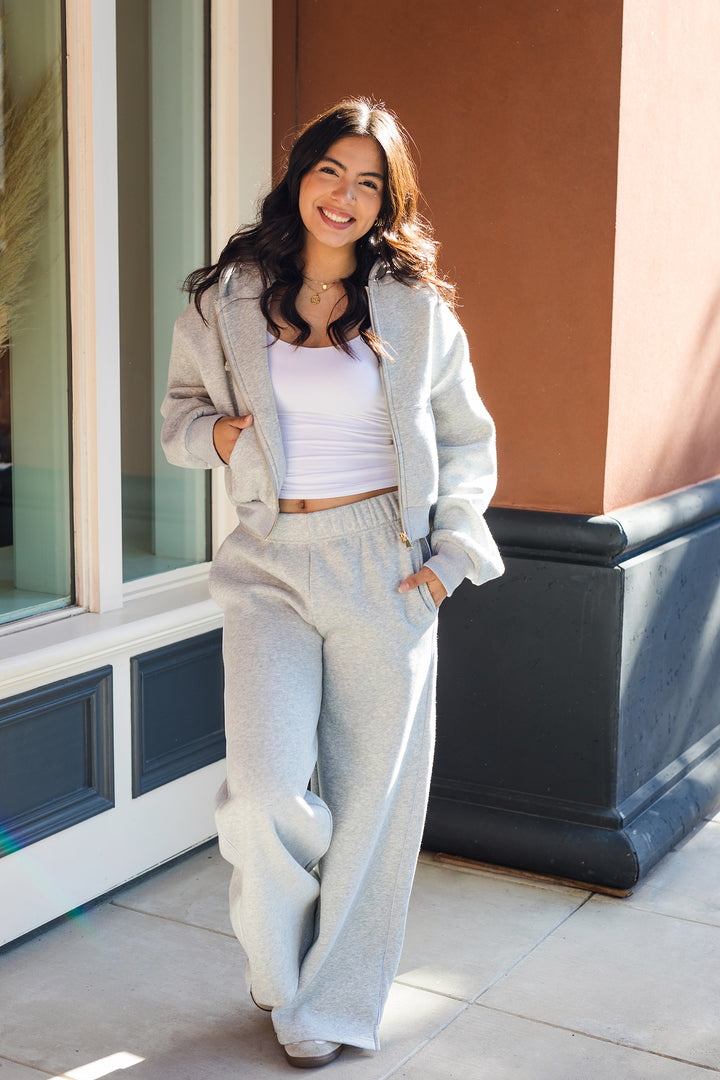 The Core Cozy Fleece Wide Leg Sweatpants