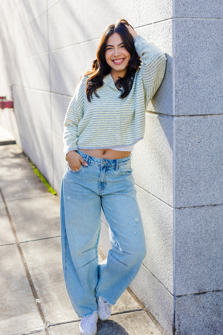 The Sweetest Days Soft Striped Cardigan Sweater