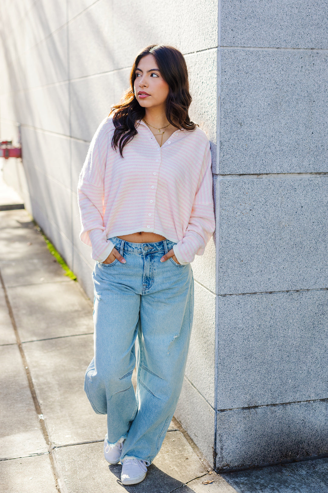 The Sweetest Days Soft Striped Cardigan Sweater