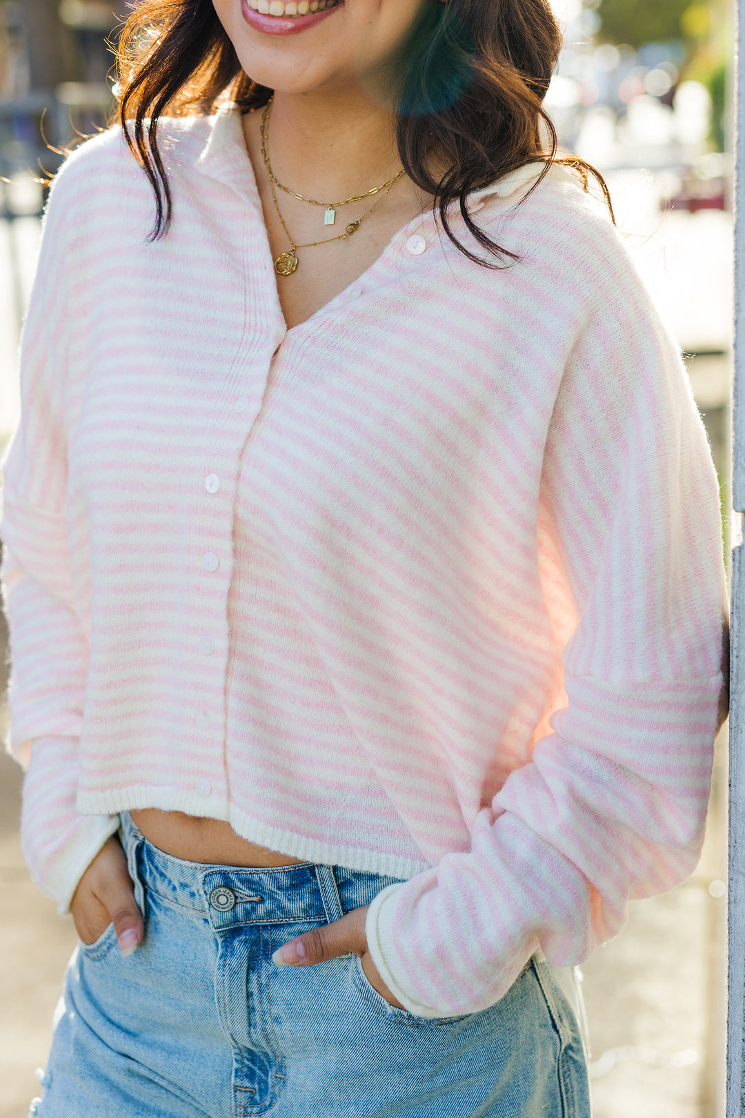 The Sweetest Days Soft Striped Cardigan Sweater