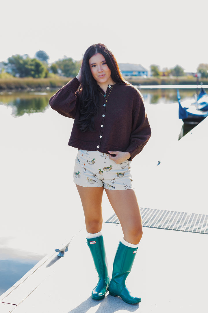 The Lina Button Cardigan Sweater