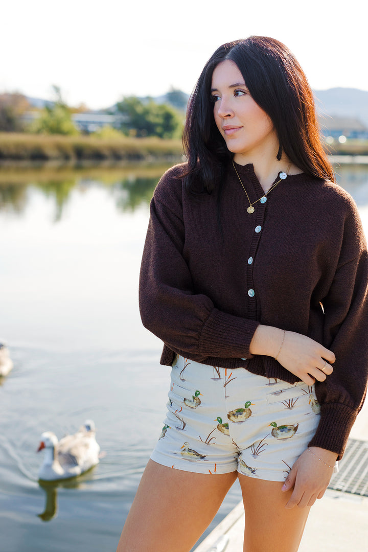 The Lina Button Cardigan Sweater