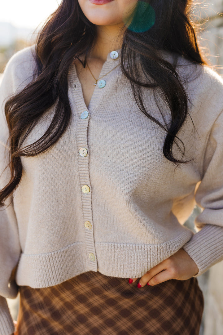 The Lina Button Cardigan Sweater