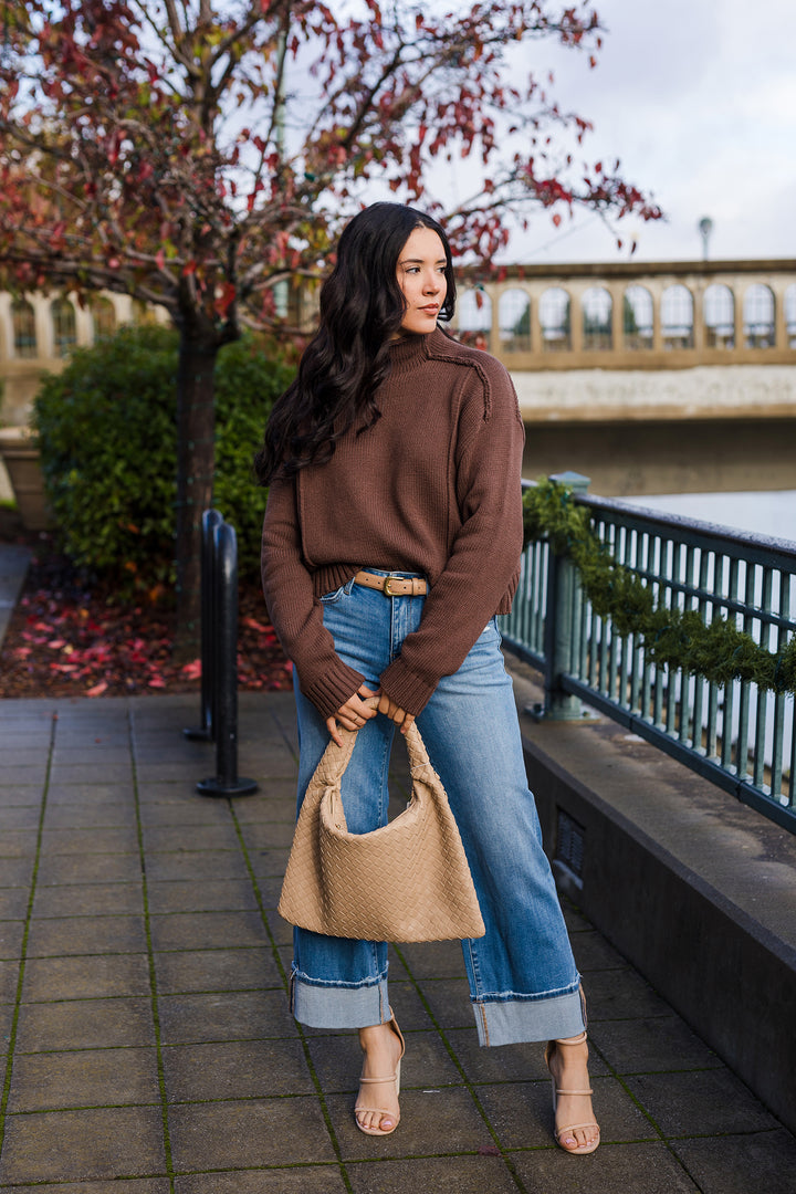 The Made For More Seam Detail Knit Sweater