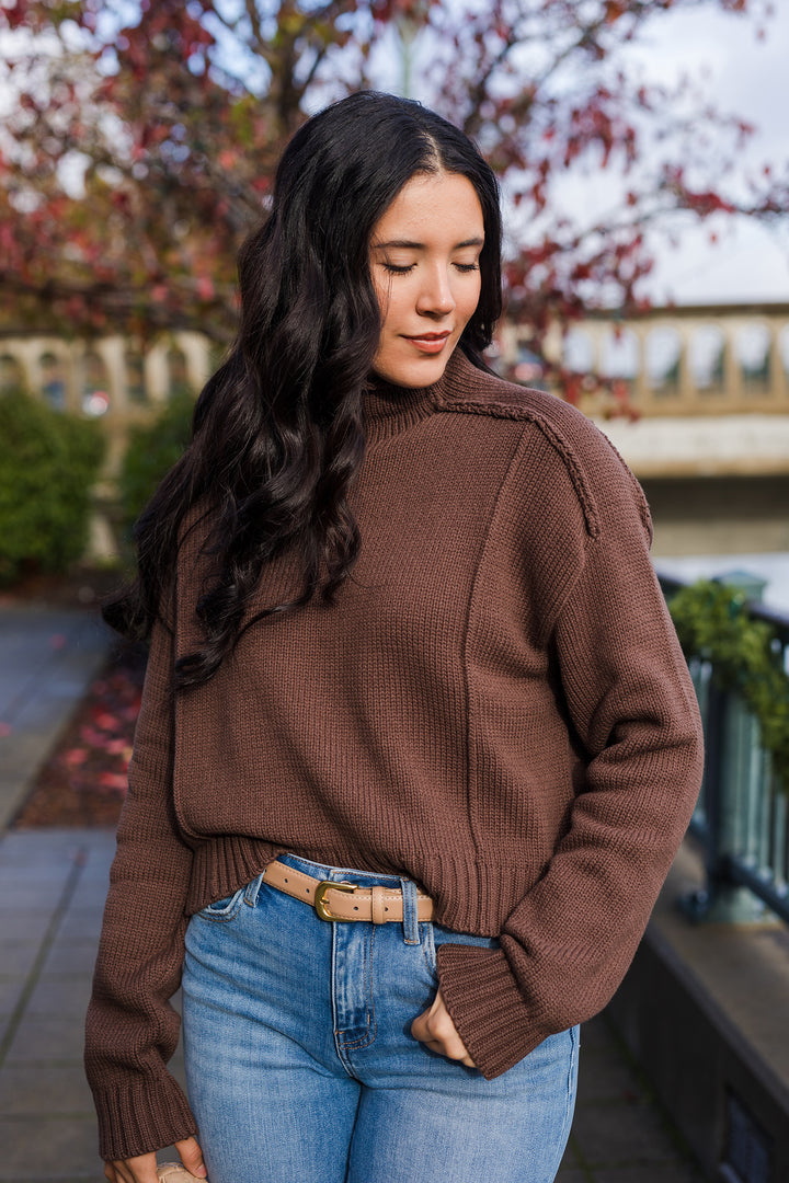 The Made For More Seam Detail Knit Sweater