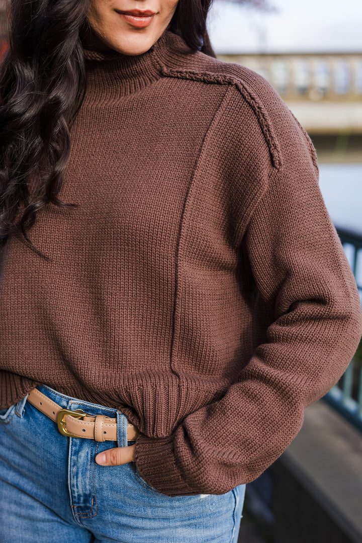 The Made For More Seam Detail Knit Sweater