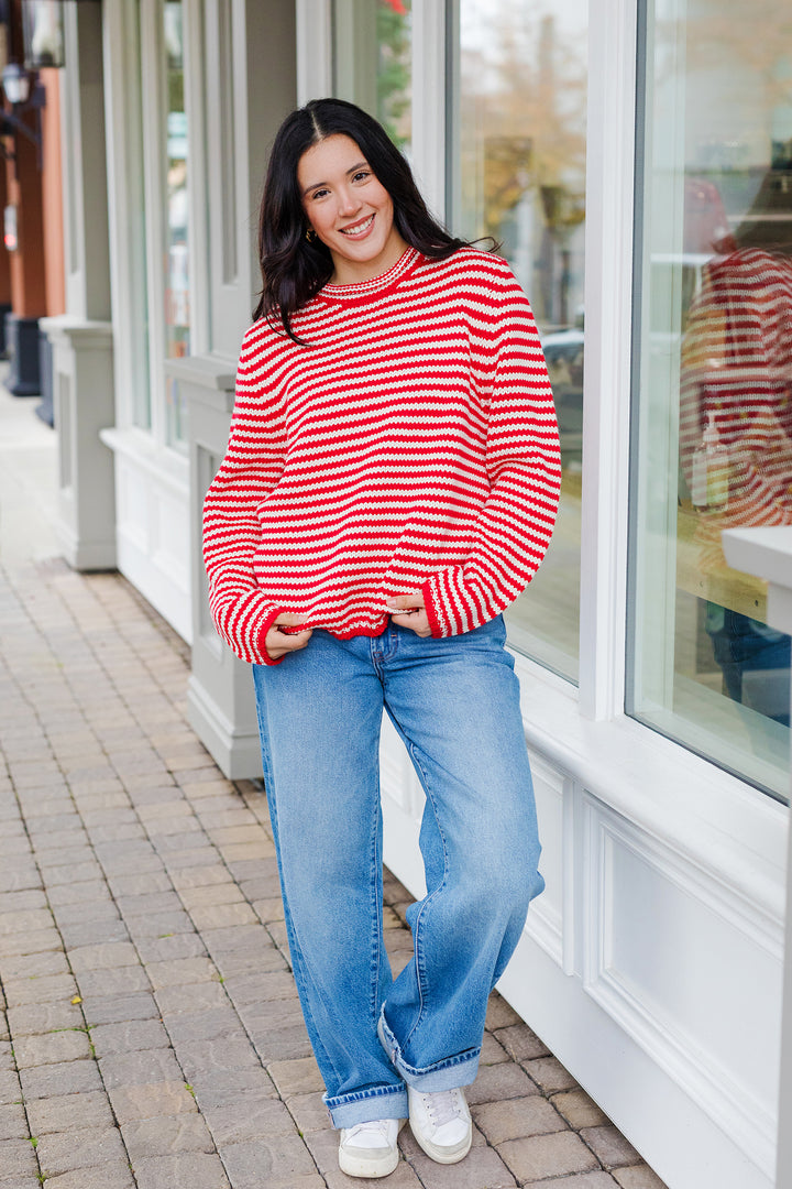 The Everyday Rollneck Cozy Stripe Knit Sweater