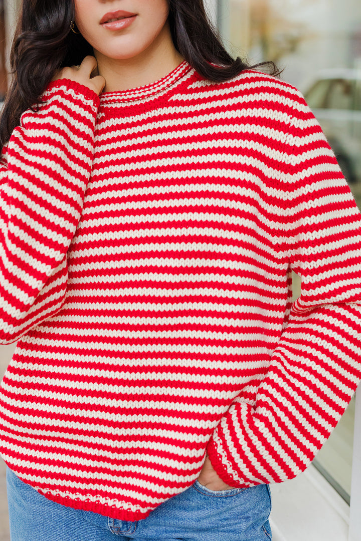 The Everyday Rollneck Cozy Stripe Knit Sweater
