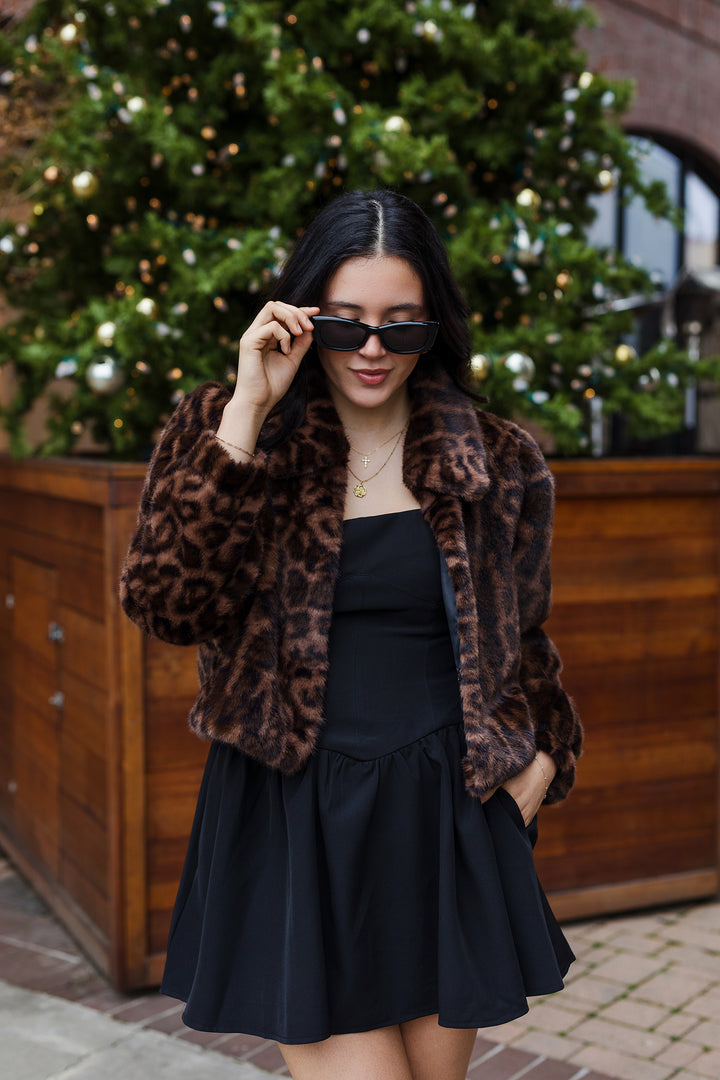 The Wild One Animal Print Faux Fur Coat