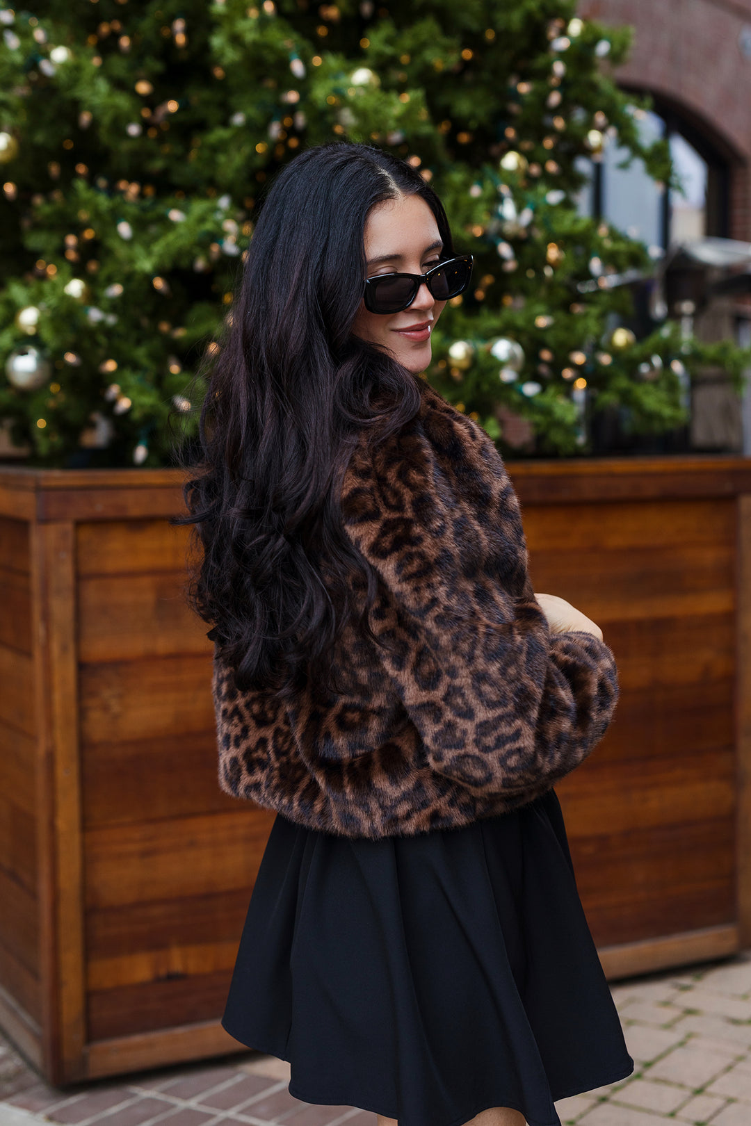 The Wild One Animal Print Faux Fur Coat