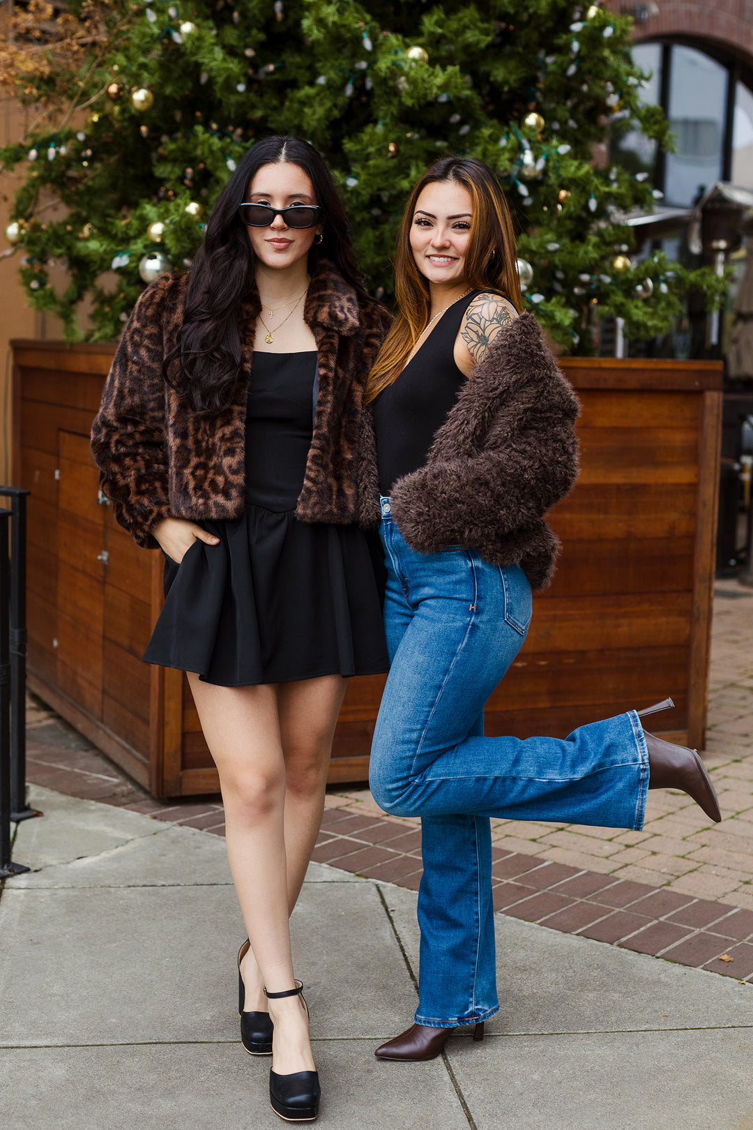 The Wild One Animal Print Faux Fur Coat