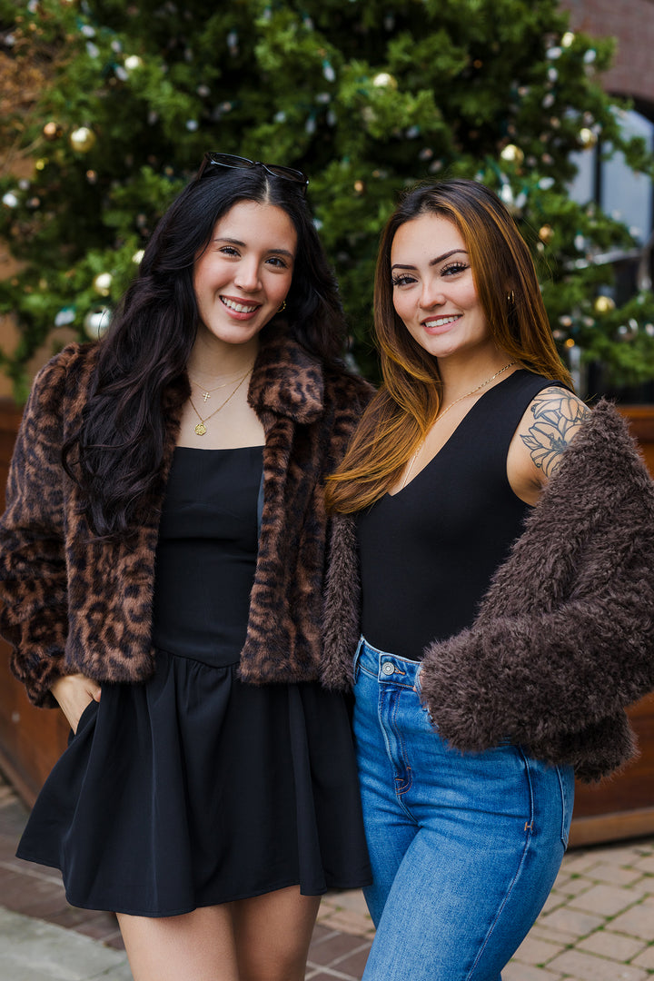 The Wild One Animal Print Faux Fur Coat