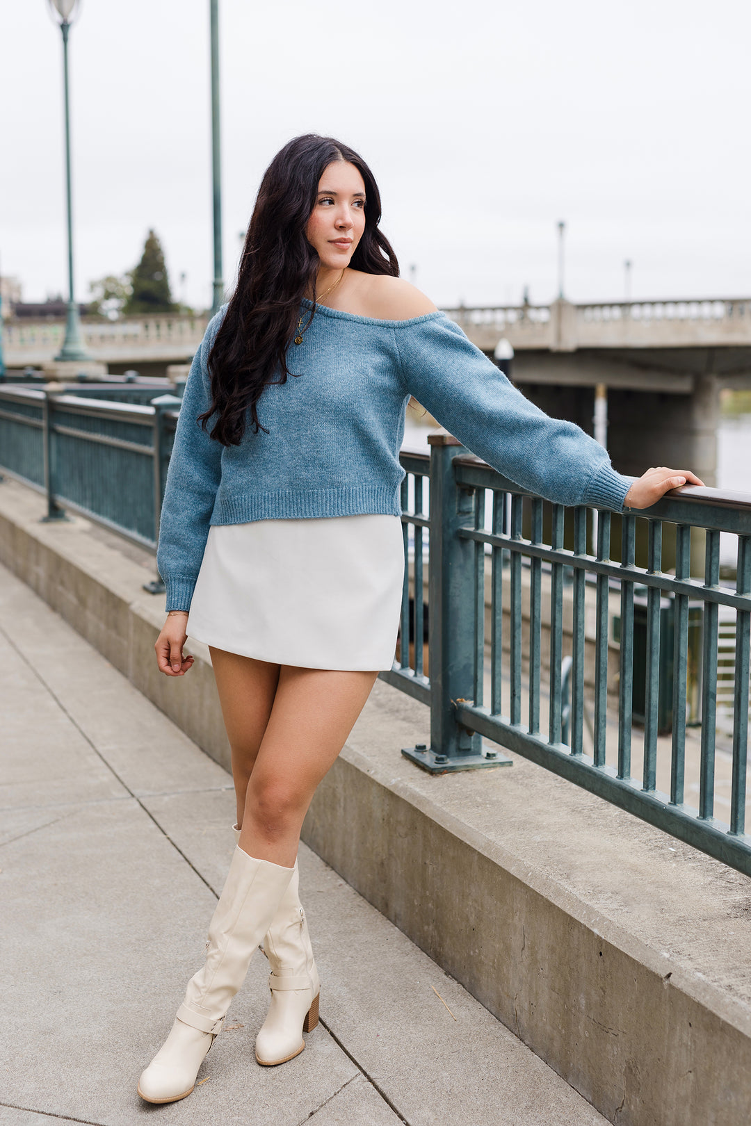 The Back to Square One Off-Shoulder Sweater