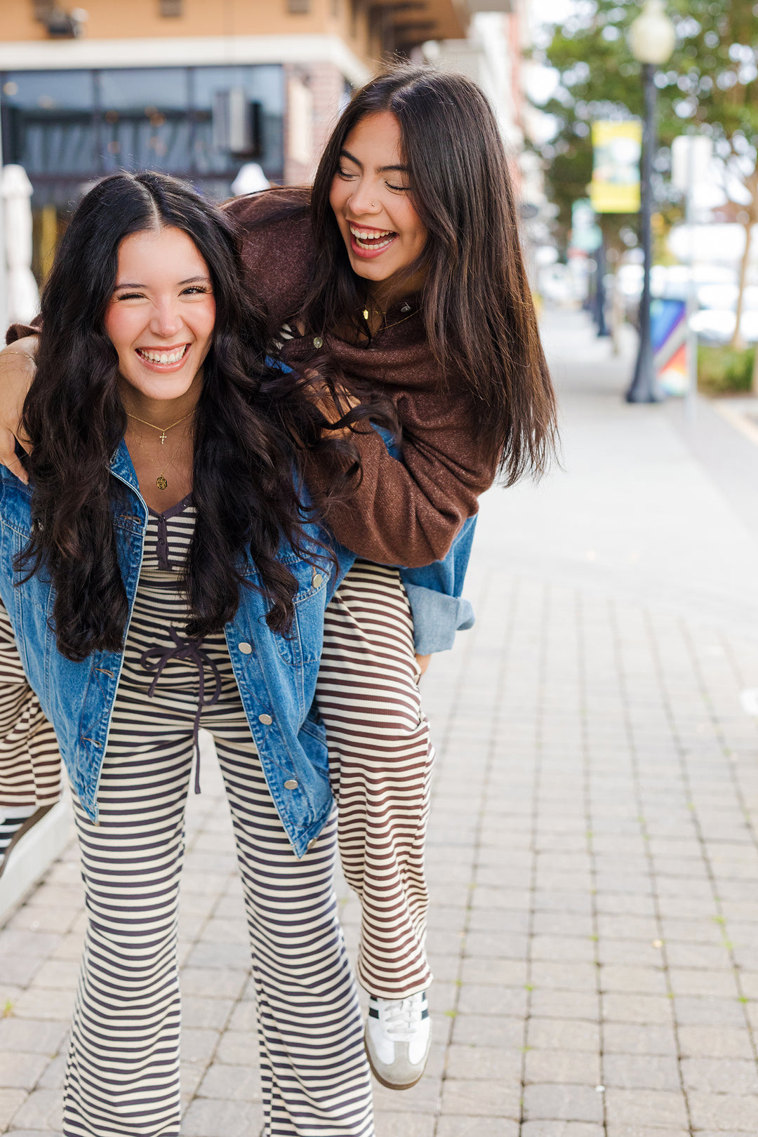 The Staying Home Striped Wide Leg Pants
