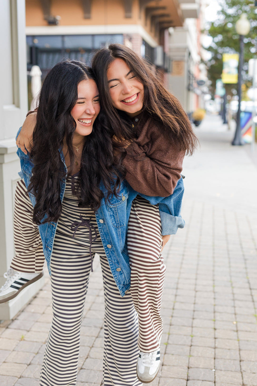The Staying Home Striped Wide Leg Pants