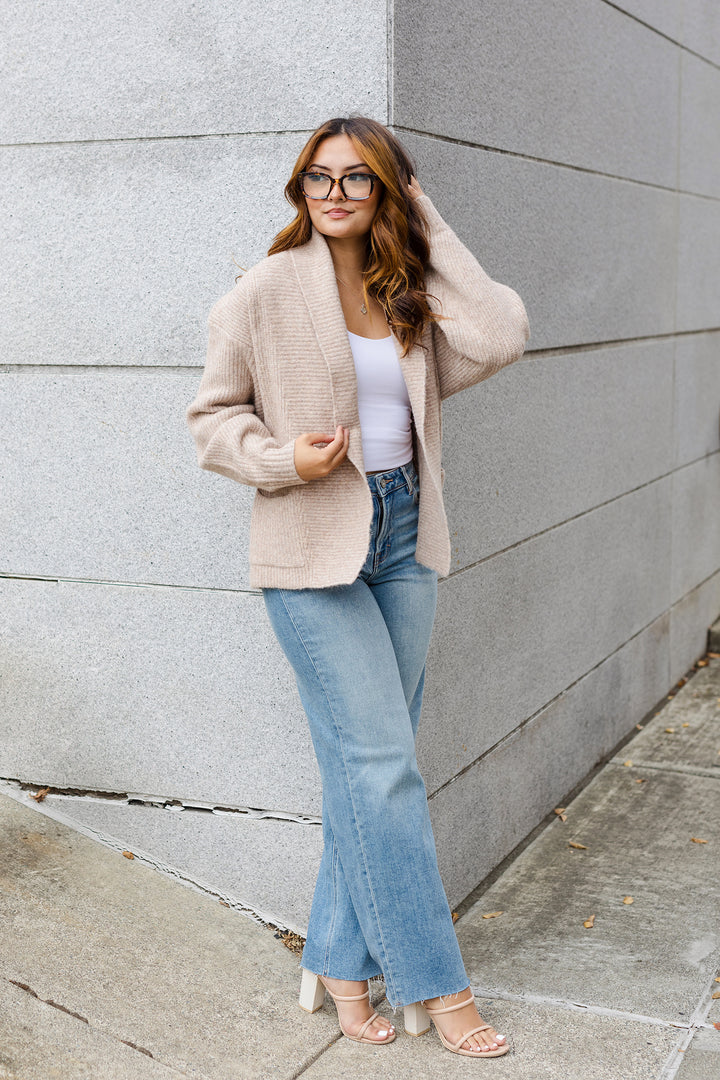 The Sunday Morning Soft Knit Shawl Cardigan
