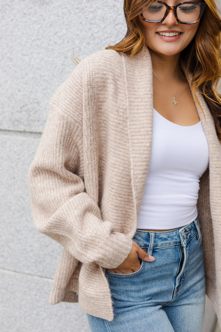 The Sunday Morning Soft Knit Shawl Cardigan
