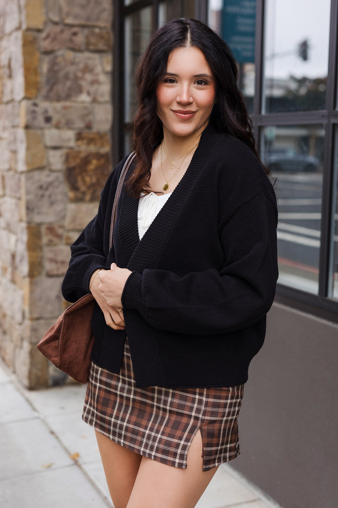 The Bubble Trouble Cropped Cardigan