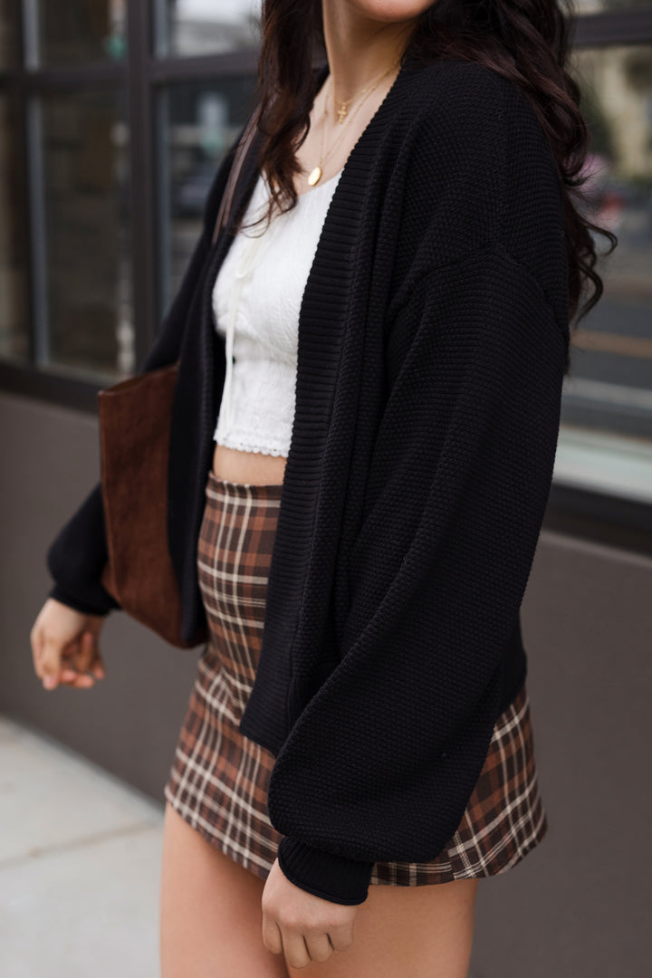 The Bubble Trouble Cropped Cardigan