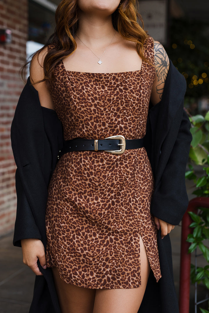 The Wild One Animal Print Mini Dress