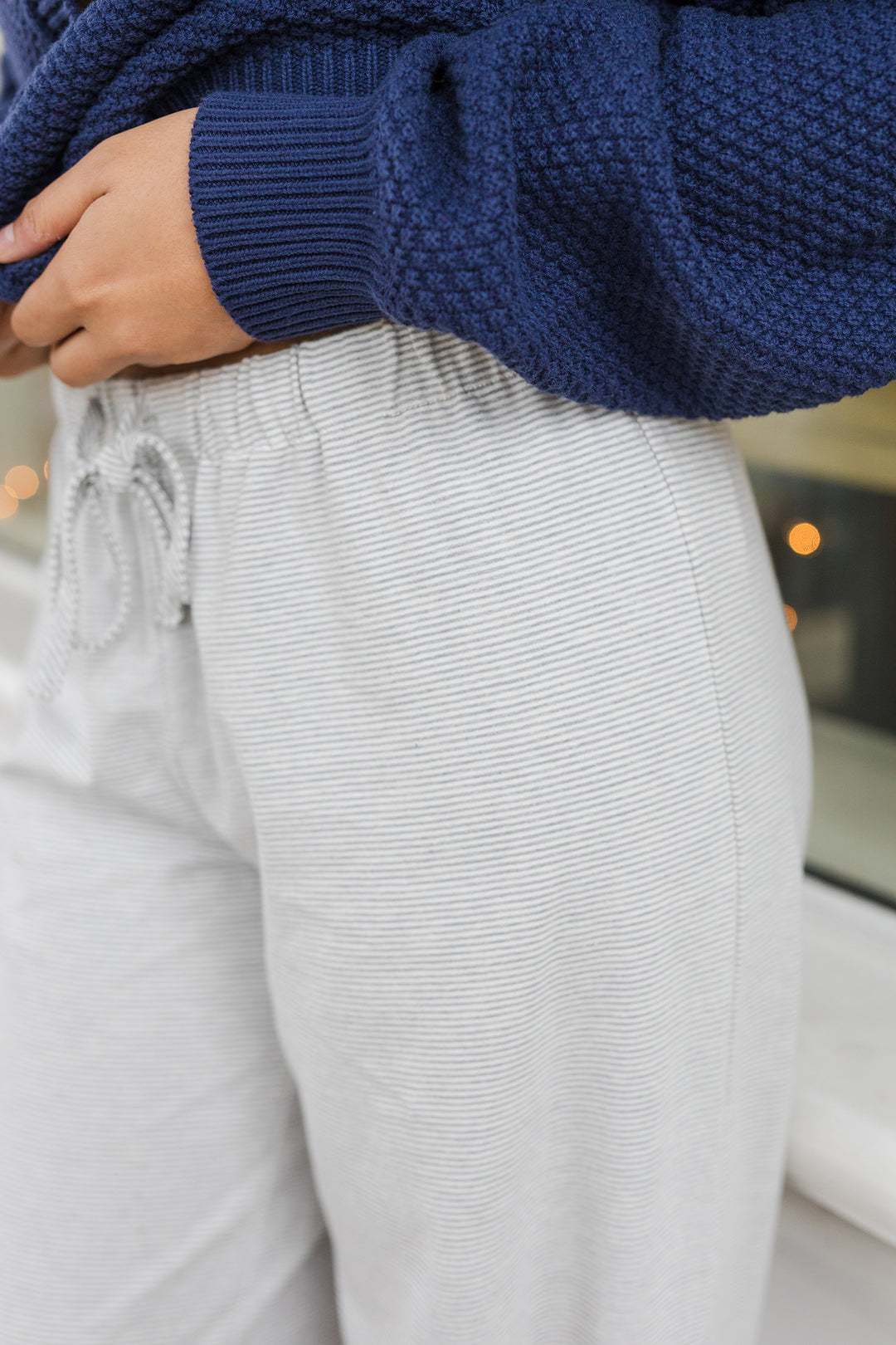The Snowed In Striped Low Rise Pajama Pants