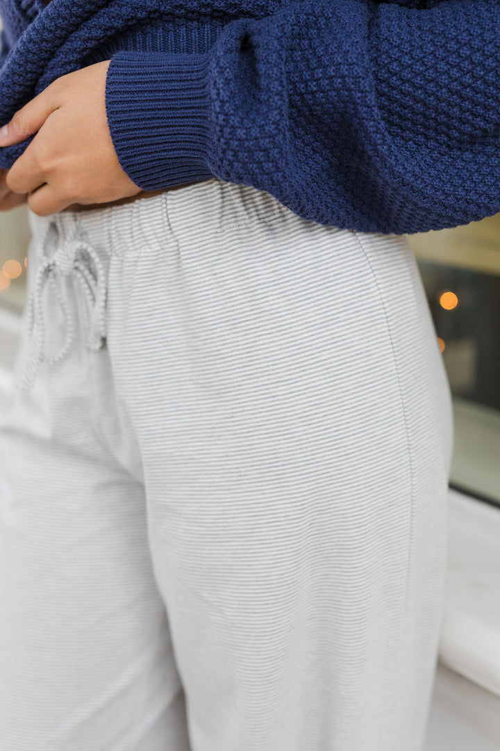 The Snowed In Striped Low Rise Pajama Pants